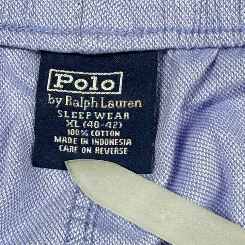 Polo Ralph Lauren Sleepwear Men's Pajama Pants Size XL Light Blue Pockets Pony